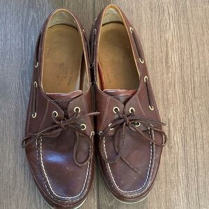 Sperry Dark Brown Leather Boat Shoes